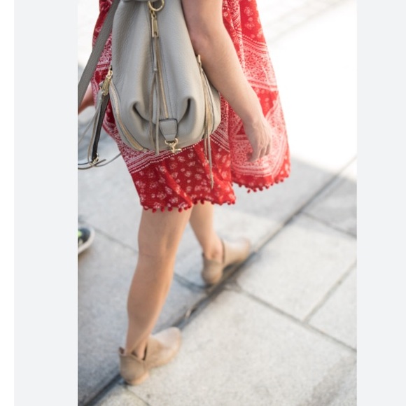 Lucky Brand 🍀 Leather Ankle Booties taupe zip 7.5 - Picture 12 of 13